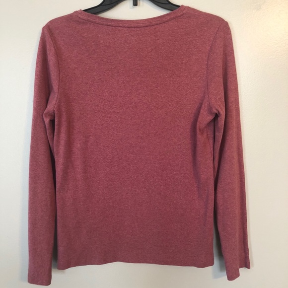 Talbots Rust Colored Crew Neck Long Sleeve Sweater - Picture 2 of 3